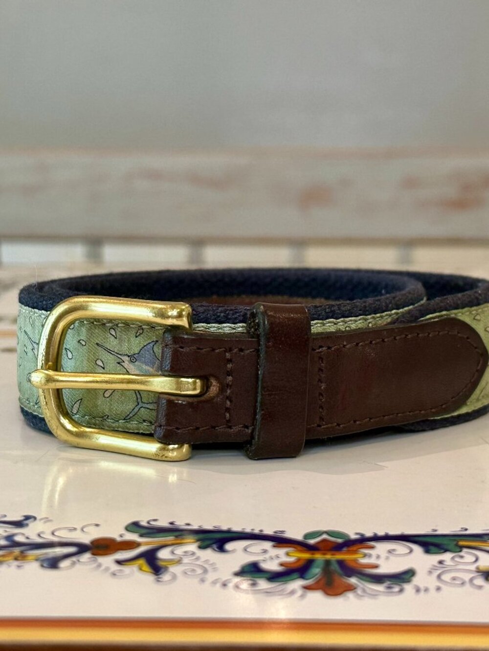 Vineyard Vines Marlin Swordfish ribbon belt